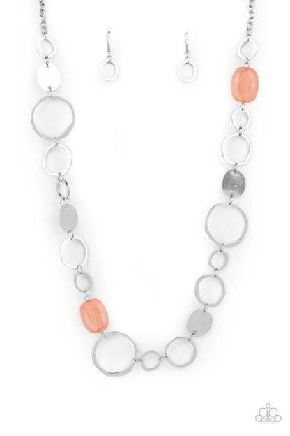 Colorful Combo Jewelry- Green, Pink, Orange - Necklaces.