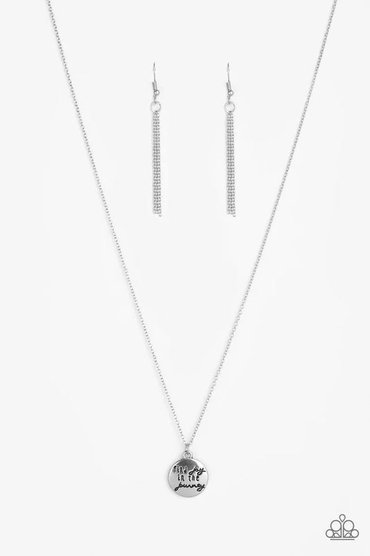 Find Joy - silver -jewelry necklace.