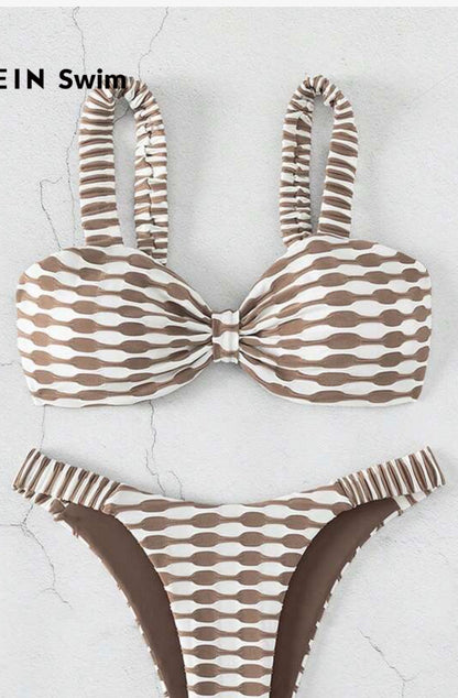 SHENHE Women's 2 Piece Swimsuit High Cut Knot Iceland.