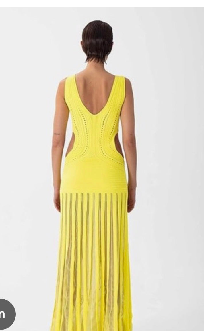 Ronny Kobo Women’s ASA Yellow Dress, Size: Small.
