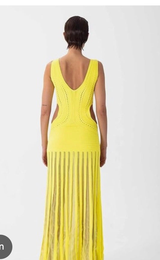 Ronny Kobo Women’s ASA Yellow Dress, Size: Small.