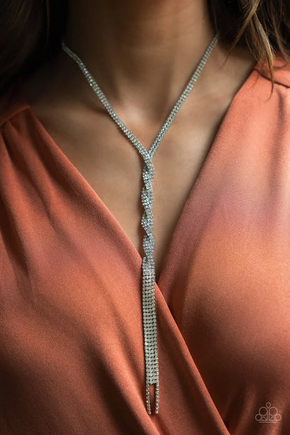 Impressively Icy - white - necklace