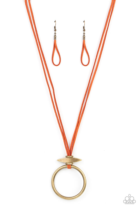 Noticeably Nomad Orange Green, Red, Necklaces.