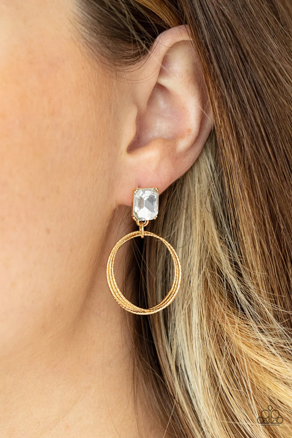 Prismatic Perfection Jewelry, Gold - Earrings