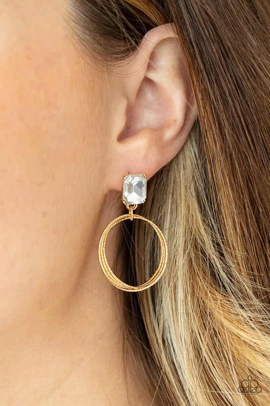 Prismatic Perfection Jewelry, Gold - Earrings