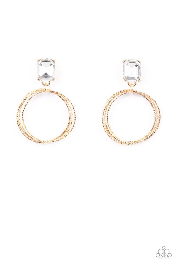 Prismatic Perfection Jewelry, Gold - Earrings