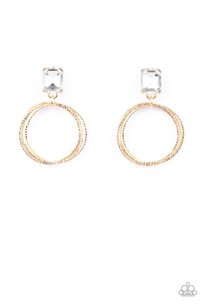 Prismatic Perfection Jewelry, Gold - Earrings