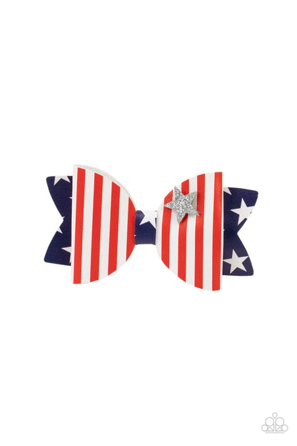Red, White, and Bows Multi Hair Clips.