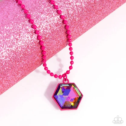 Sprinkle of Simplicity - pink - Paparazzi necklace