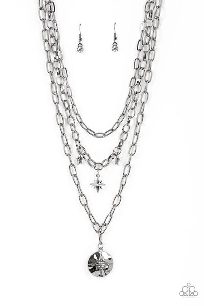 Under the Northern Lights Jewelry - Black, white - necklaces.