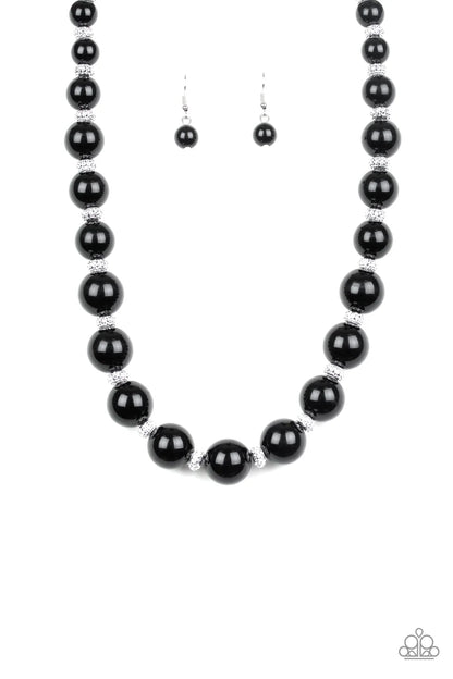 Uptown Heiress Jewelry, black - Paparazzi necklace.