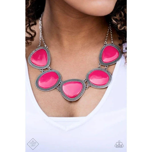 Viva La Vivid - pink - Paparazzi necklace.