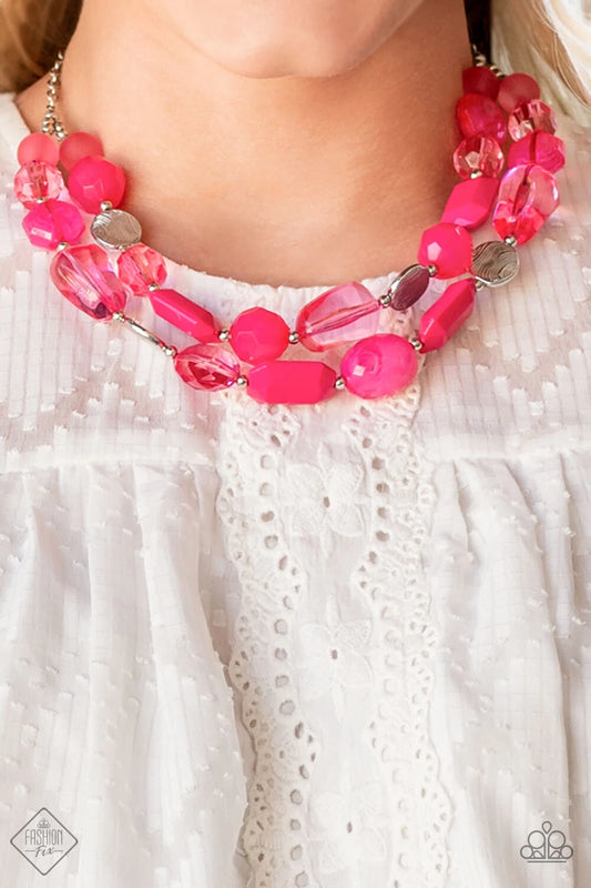 Oceanic Opulence Pink, Red Necklaces