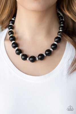 Uptown Heiress Jewelry, black - Paparazzi necklace.