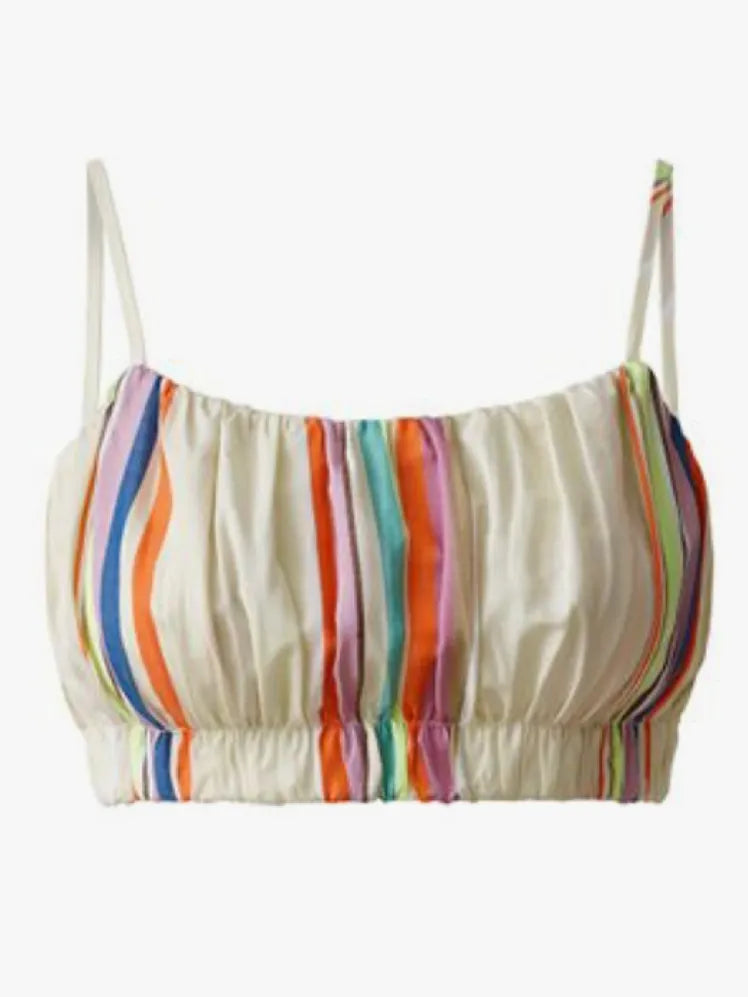 2Pieces H&M LEMLEM Multicolor Top & Short Women Summer-Set: Size Medium.