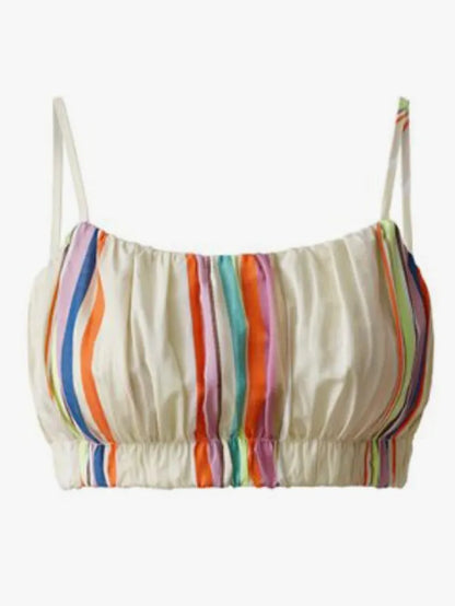2Pieces H&M LEMLEM Multicolor Top & Short Women Summer-Set: Size Medium.