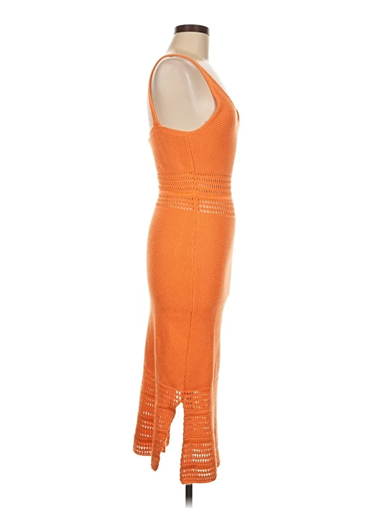 AQUA Crochet Women Midi Dress - Size: Fit Small, Medium.